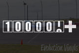 100,000+ Odometer Decal