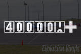 400,000+ Odometer Decal