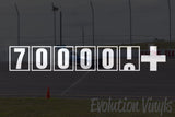 700,000+ Odometer Decal