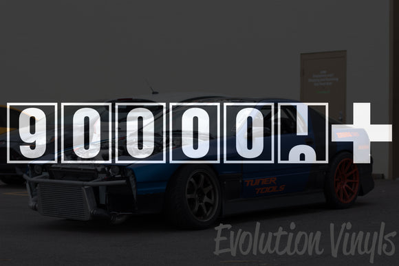900,000+ Odometer Decal