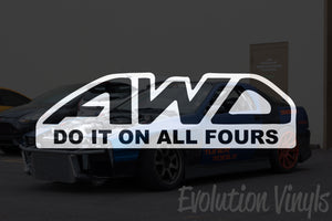 AWD - Do it on all fours Decal