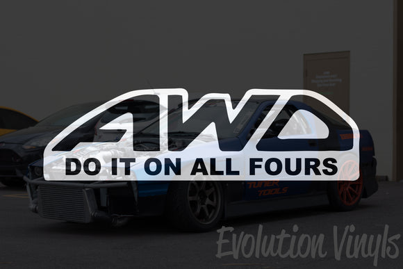 AWD - Do it on all fours Decal