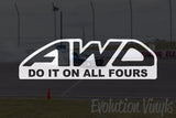 AWD - Do it on all fours Decal
