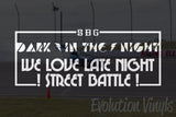 Dark in the Night V1 Decal