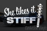 She Likes It Stiff V1 Decal