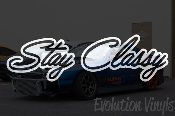 Stay Classy V2 Decal