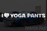 I Love Yoga Pants V3 Decal